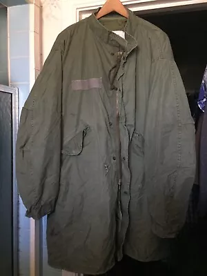 VTG NOS MILITARY U.S ARMY M 65 M 51 Mod FISHTAIL ARCTIC PARKA 1951 1984 Large • $250