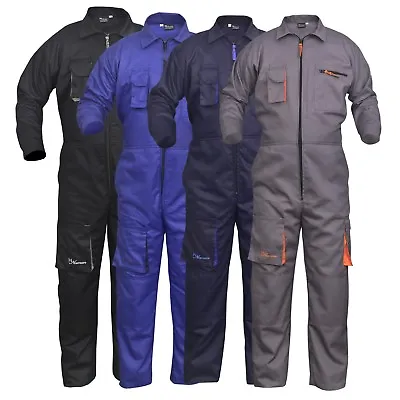 Work Wear Men's Overalls Boiler Suit Coveralls Mechanics Boilersuit Protective • £23.99
