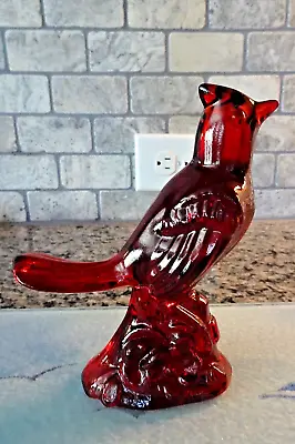 Red Cardinal Figurine Paperweight Mosser Glass USA Bird • $37.50