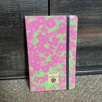 Moleskine Journal X Urban Outfitters Fluorescent Pink Green Notebook • $30