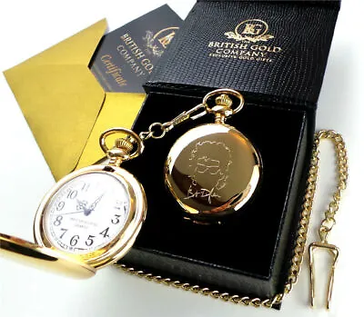 BOB DYLAN Personalised Signed 24k Gold Plated Pocket Watch Autographed • £29.99