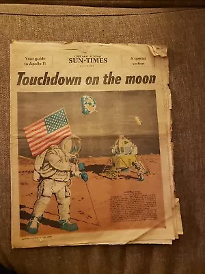 Vintage - Space Travel Moon Landing - Newspapers July 13 1969 • $11.99