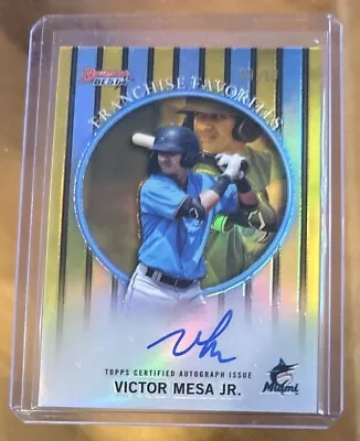 2019 Bowman's Best Franchise Favorites Gold Refractor Auto Victor Mesa Jr. #9/50 • $7.79