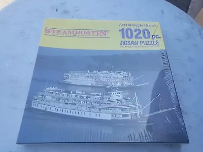 Vtg Steamboatin' On The Delta Queen The Mississippi Queen 1020 PC Jigsaw Puzzle • $27