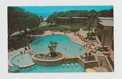 Biloxi Miss.The Broadwater Beach Hotel Pool  Vintage Postcard 337 • $6.47