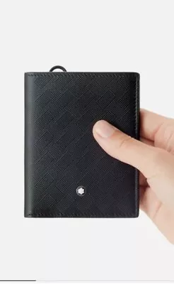 Montblanc Extreme 3.0 Black Leather Slim Compact Billfold Wallet 6cc • $299.99