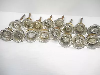 Antique Vintage Lot Of 16 Crystal Glass Door Knobs - Mixed Lot • $43.75