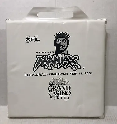 Vintage MEMPHIS MANIAX XFL Football Seat Cushion - 1st Home Game Ever - 2001 • $20