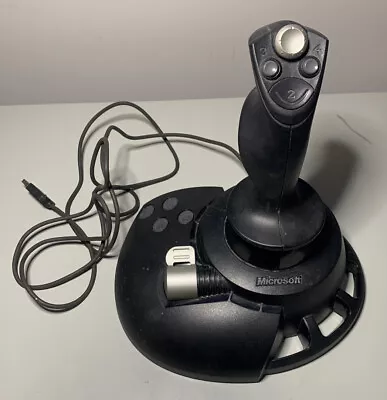 Microsoft Sidewinder Precision 2 Joystick Gaming Controller Flight Stick • $14.99