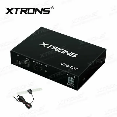 XTRONS H.265 Car DVB-T DVB-T2 Digital TV Tuner Freeview Receiver Box HDMI Remote • £68.99