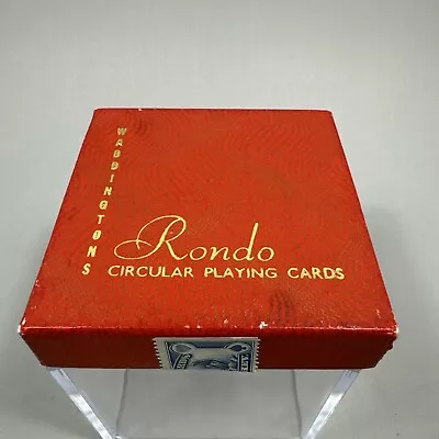 Vintage Rondo Waddingtons Circular Playing Cards Round Made In England • $9.99