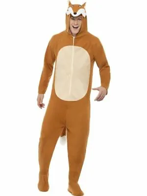 Fox Costume Mens Womens Fancy Dress Jumpsuit World Book Day Week Medium • £22.31