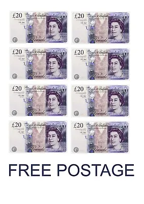 £20 Edible Money Pounds Cupcake Banknotes Cake Topper Icing/wafer Free P&p • £2.99