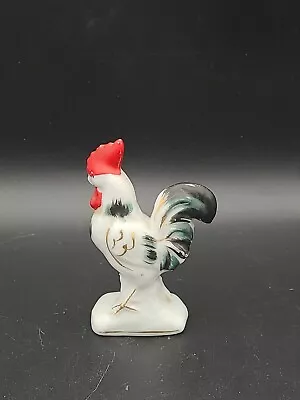 Vintage Ceramic Rooster Figurine Japan 3.25  • $7