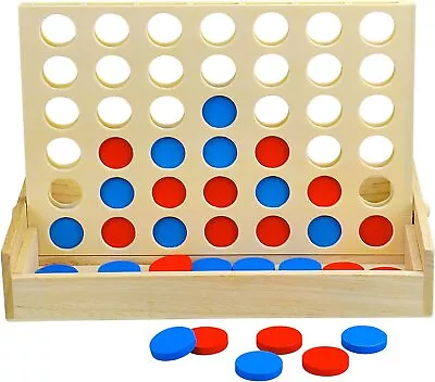 $18.99 • Buy Giant Connect 4 Large Outdoor Games Yard Big Huge Four Lawn Wooden Jumbo Gam