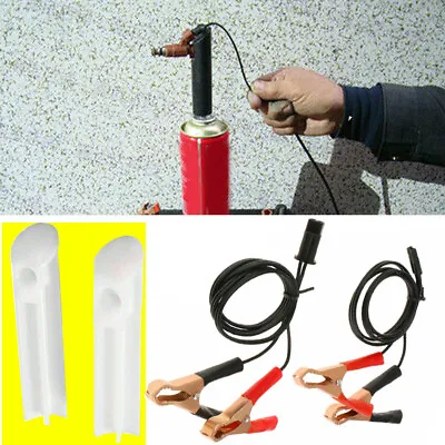 $12.99 • Buy Fuel Injector Flush Cleaner Adapter DIY Vehicles Tool Universal Kit + Nozzle