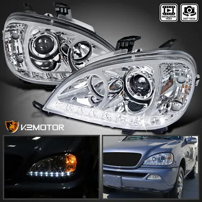 Fits 2002-2005 Mercedes W163 ML320 ML350 ML500 LED Strip Projector Headlights • $215.38