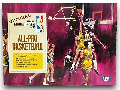 Official NBA All Pro Basketball Board Game Ideal Toy Corp 1969 Complete Vintage • $45.49