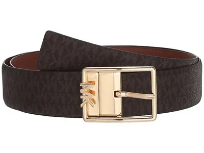 MICHAEL Michael Kors 254108 Women's 35 Mm Reversible Logo Belt Size Large • $41.65