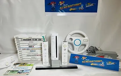 Nintendo Wii White Console X2 Controllers - 15 FREE GAMES * SAME DAY DISPATCH * • £99.99