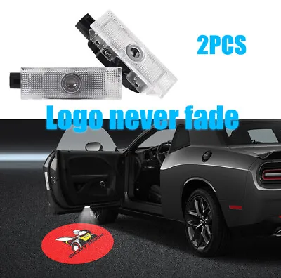 New 2pcs Scat Pack HD LED Car Door Projector Puddle Lights For Dodge Challenger • $24.88