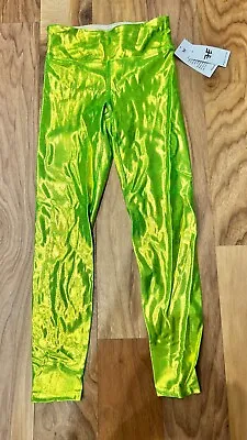 NWT NEW Heroine Sport Marvel Leggings Chartreuse Green Metallic Size S Small • $69.97