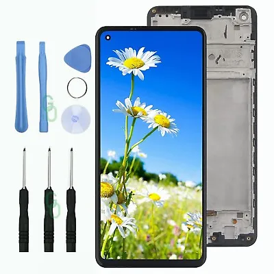 For Samsung Galaxy A21S SM-A217F LCD Replacement Touch Screen Digitizer + Frame • £14.97
