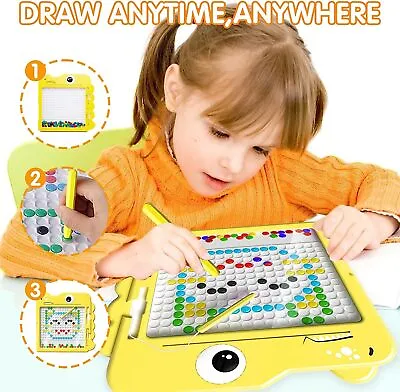 Magnetic Drawing Board For Toddlers Travel Size Magnet Doodle Board With Pen • £14.99