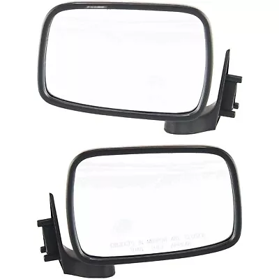 Manual Mirror Set For 1987-1993 Mazda B2200 Manual Folding Chrome • $44.78