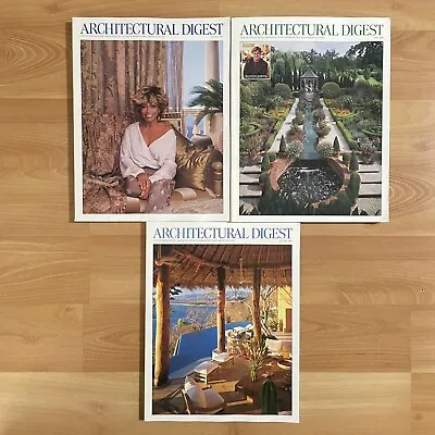 Vtg Architectural Digest Magazines 2000 Tina Turner Elton John Lot Of 3 Bundle • $20.99