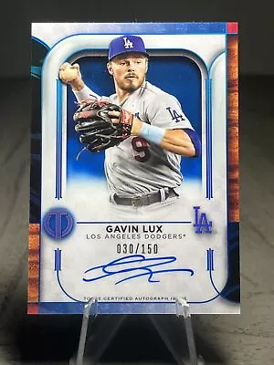 Gavin Lux /150 (AU) 2022 Topps Tribute - Tribute Autographs Blue #TA-GL Dodgers • $15