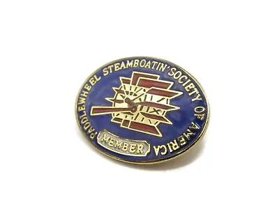 Paddlewheel Steamboatin' Society Of America Pin Member • $25