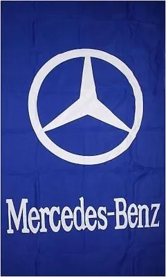 Mercedes-Benz Blue Vertical 5x3 Ft Banner Flag Car Racing Show Garage Workshop • $18