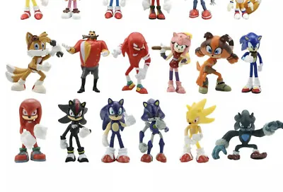 $19.99 • Buy 12 New Sonic The Hedgehog Action Figure Kids Toy Doll Gift Cake Topper Decor