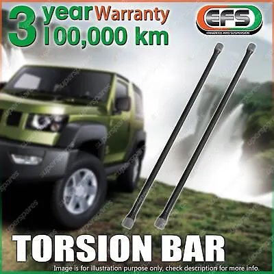 Pair EFS Heavy Duty Torsion Bar For HOLDEN RODEO RA 2003 - 2008 Premium Quality • $455.95