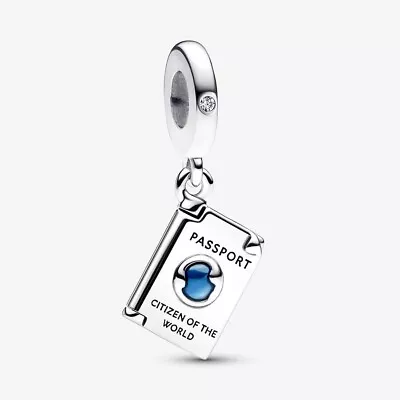 S925 Silver Plated Passport Dangle Charm C40 • £12.95