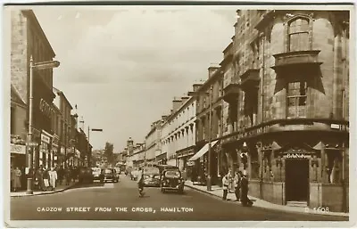 CADZOW STREET FROM THE CROSS HAMILTON - Lanarkshire Postcard • £8