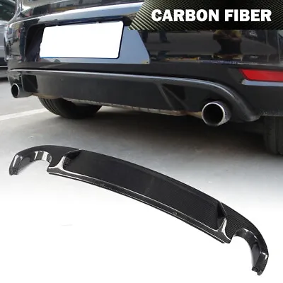 Carbon Fiber Rear Bumper Lip Diffuser Chin Fit For VW Golf 6 VI MK6 GTI 2010-13 • $270.42