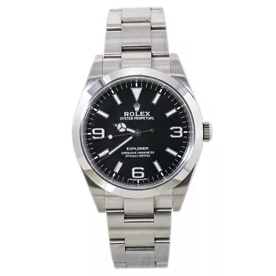 Rolex Explorer 214270 Mark 2 Black Dial Automatic Mens Watch 2018 Card 39MM • $12207.57