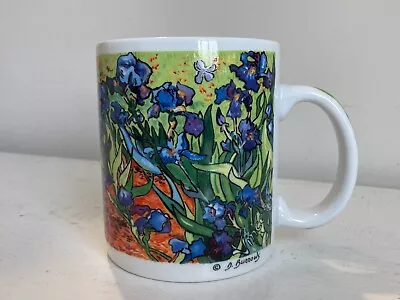 Vincent Van Gogh Chaleur Master Impressionists Mug Cup Ceramic Irises Floral • $25