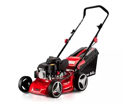 Baumr-AG Lawn Mower 17 Inch Petrol Push Lawnmower 139CC 4-Stroke Engine Catch • $298.10