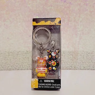 Cheshire Cat Vinylmation Jr Pairs 2 Piece Keychain Abstract Circle Set Disney  • $25