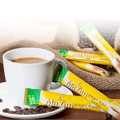 Korean Maxim Mocha Gold Mild Instant Coffee Mix(7~110sticks) Good Taste Flavour • $26.99