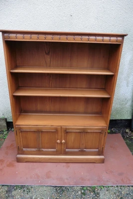 £225 • Buy Golden Dawn Ercol Bookcase Cupboard, Display, Adjustable Shelves, Tidy Item