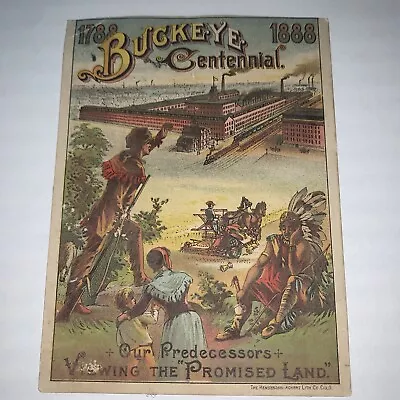 Vintage Advertising Card Buckeye Centennial 1888 Farming Equipment  • $14.99