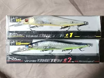 (LOT OF 2) MEGABASS VISION ONETEN 110 +1 & +2 Elegy Bone & GP Stain Reaction OB • $14.99