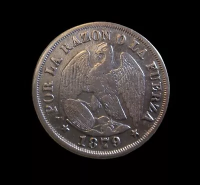 Chile 20 Centavos 1879 Silver Condor Km 138.2 #4977# • $22.29