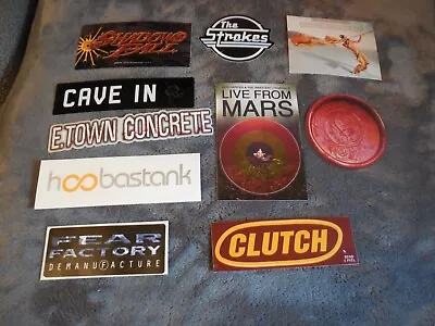 Rock Pop Metal Promotional Sticker Set Of 10 Stickers Lot#81 • $7