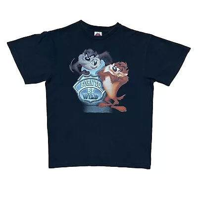 LOONEY TUNES T Shirt Vintage Taz Tasmanian Devil Black Medium Mens  • £24.95