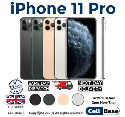 NEW Apple IPhone 11 Pro 64GB 256GB 512GB Unlocked Device Smartphone Re- SEALED • £299.99